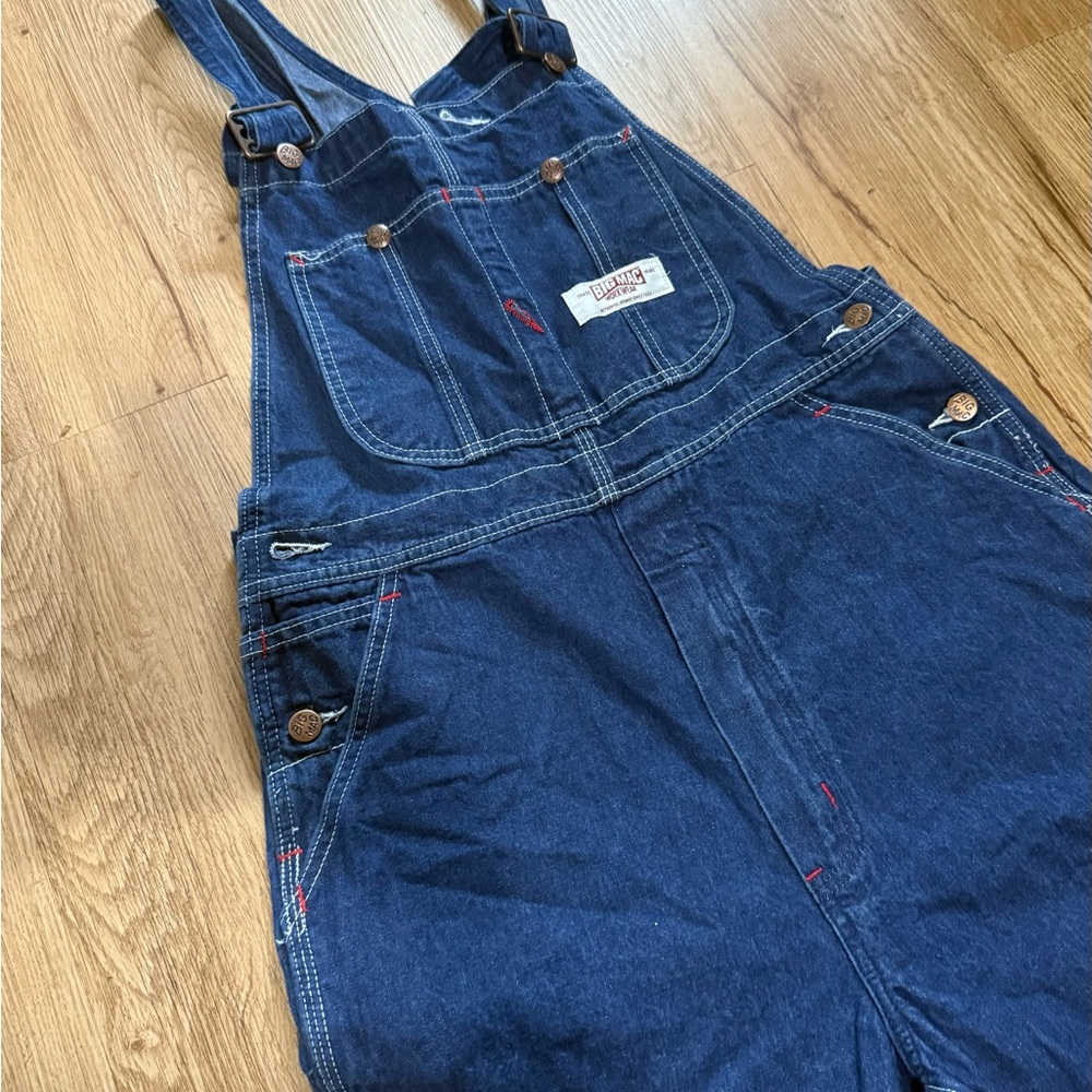 Men's Dark Blue Denim Overalls